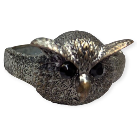 Silver Tone Owl Cuff Bracelet - Picture 5 of 11